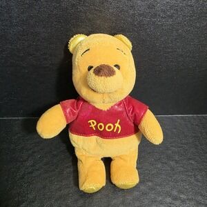 TY Sparkle Winnie The Pooh Bear Bean Bottom Plush Stuffed Animal 2014